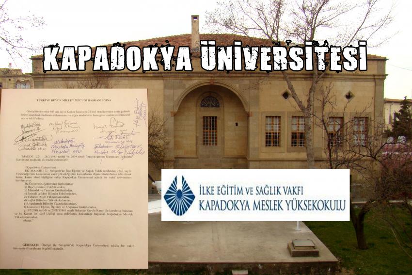 Kapadokya Üniversitesi İçin Kanun Teklifi TBMM Genel Kurulunda Oylanacak