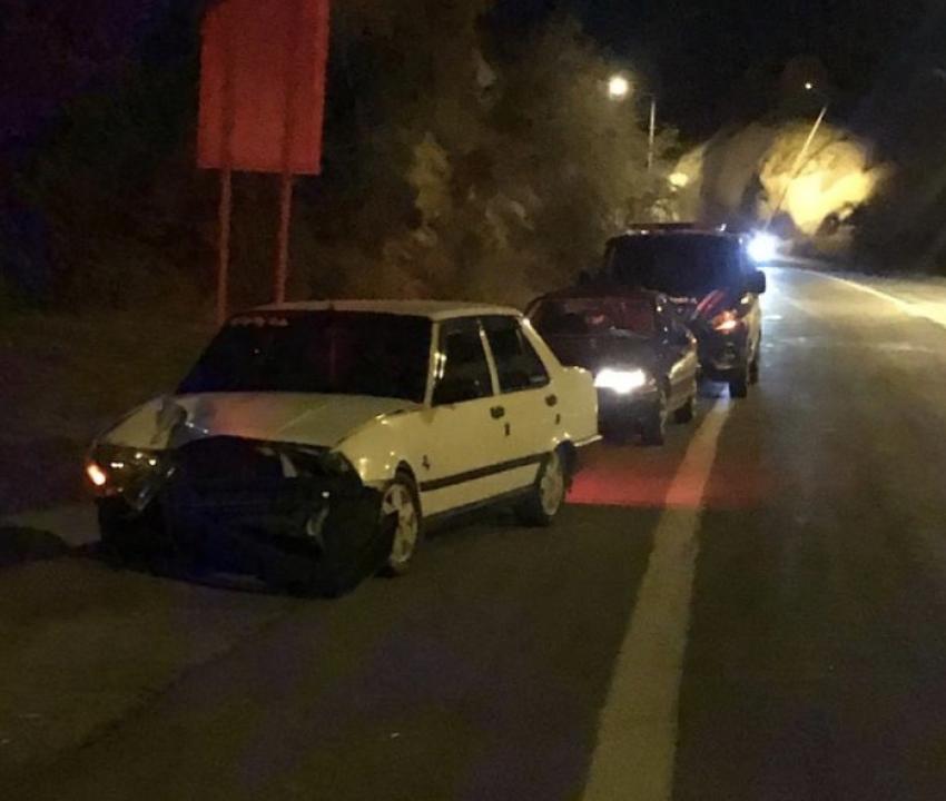 Trafik kazası meydana geldi