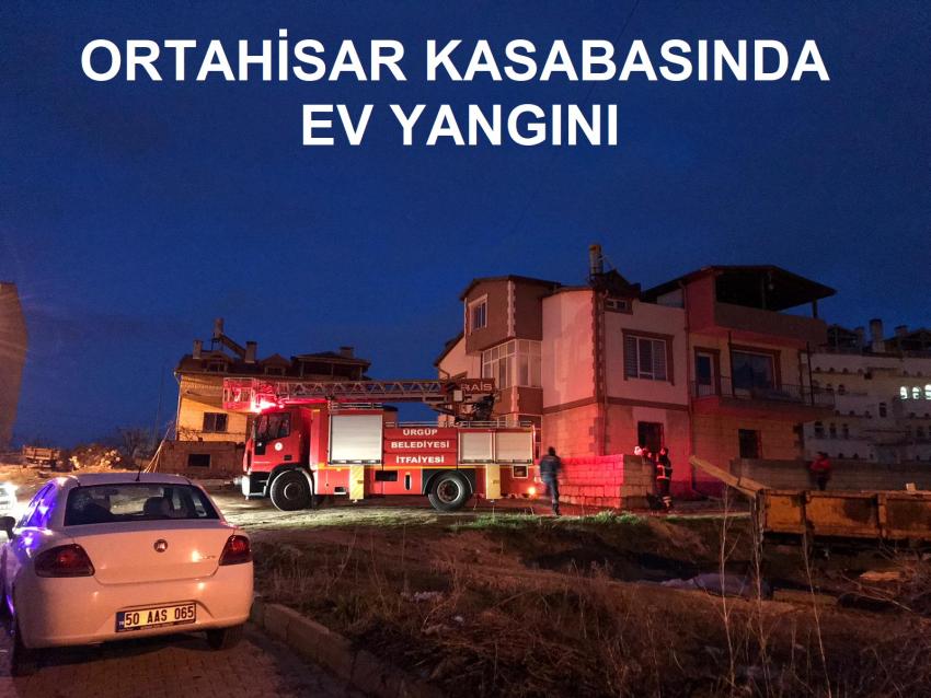 Ortahisar da ev yangını kısa sürede söndürüldü