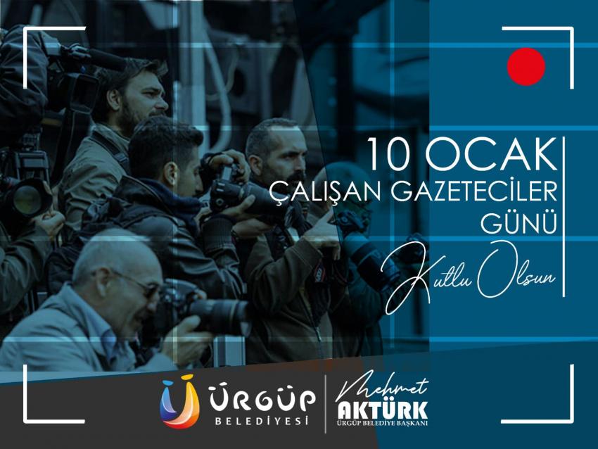 Belediye Başkanı Mehmet Aktürk'ün 10 Ocak Çalışan Gazeteciler Günü Mesajı