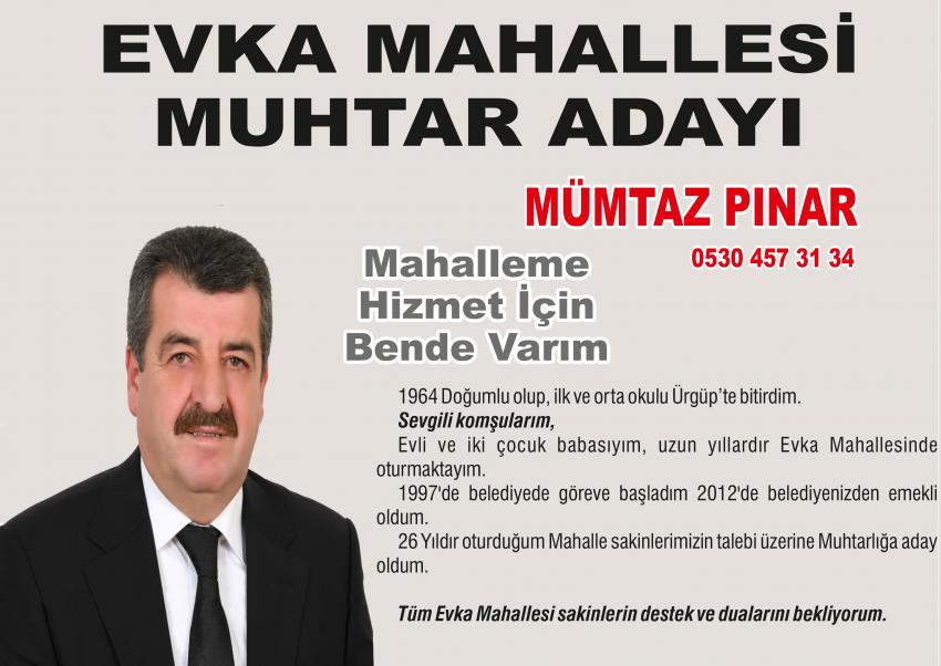 Mümtaz Pınar 'Mahalleme Hizmet İçin Bende Varım'