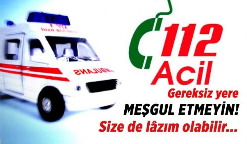 Nevşehir'de Canı Sıkılan 112 Çağrı Merkezini Aramış
