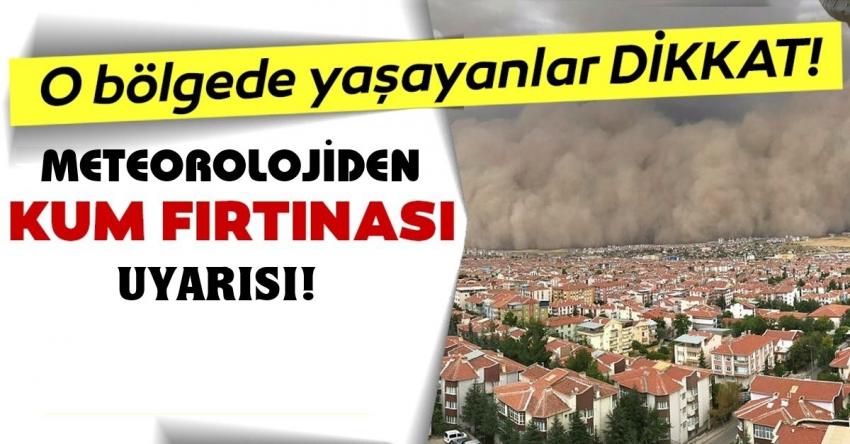 Nevşehir’e toz fırtınası uyarısı yapıldı