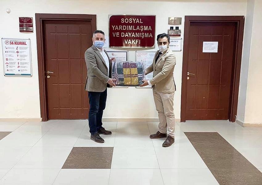 Ortahisar Belediyesi, deprem bölgesine 100 adet battaniye gönderdi