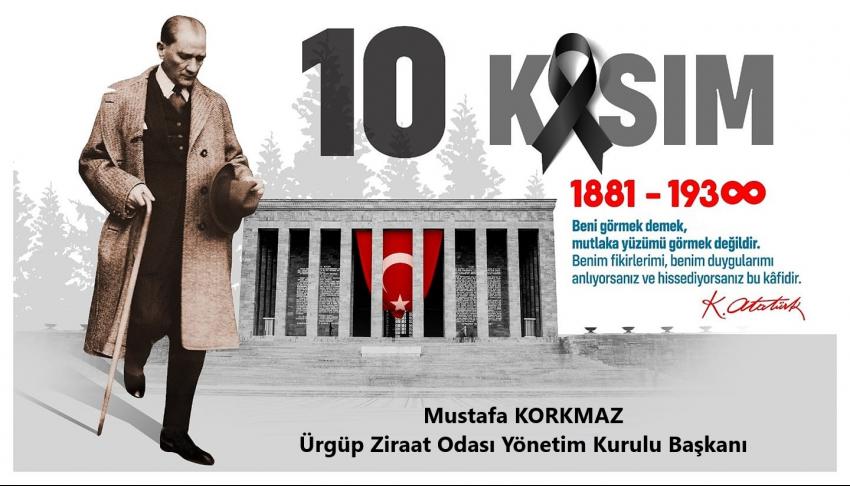 Başkan Korkmaz 'Saygıyla, Sevgiyle, Özlemle...'