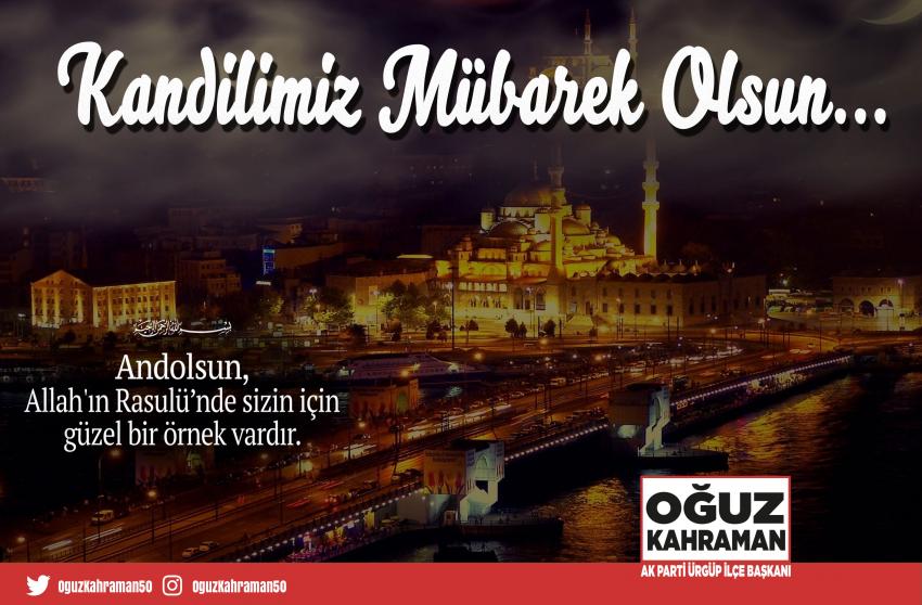 Başkan Kahraman’ın Mevlid Kandili mesajı