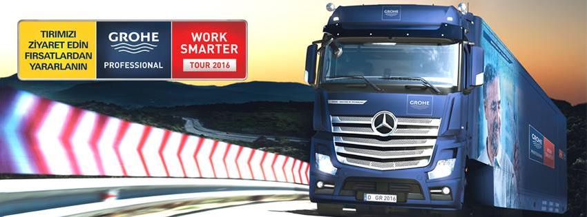 Grohe'nin Work Smarter Tır'ı Yarın Uçhisar'da