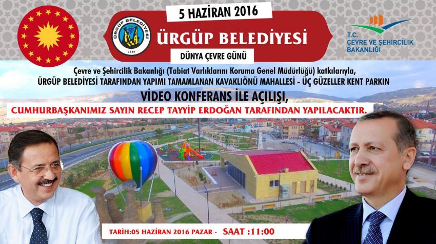 ''Üç Güzeller Kent Park'' Video Konferans İle Açılışı Yapılacak