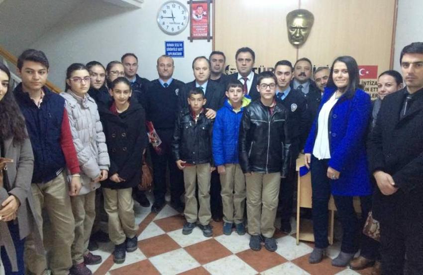 İlçe Milli Eğitim Müdürlüğü Polis Teşkilatını Ziyaret Etti