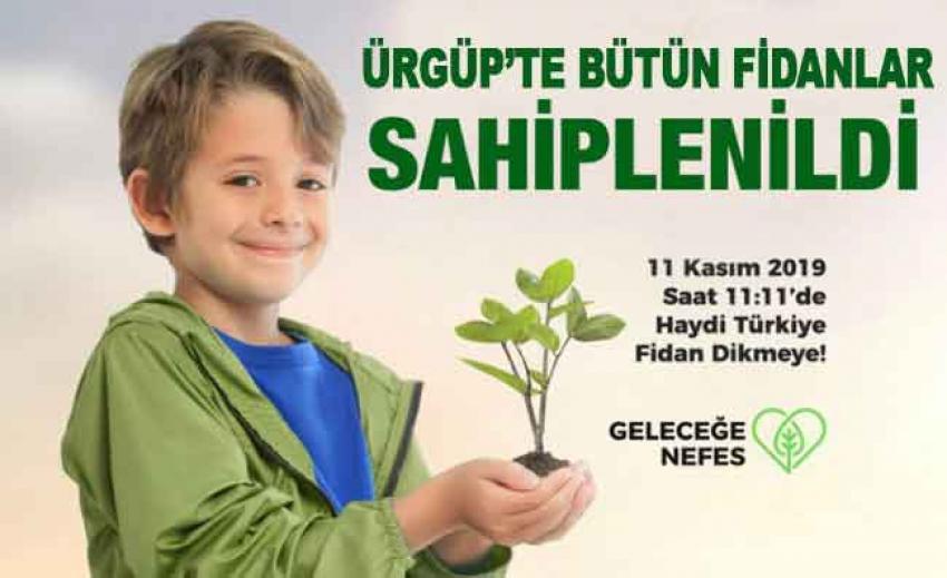 Ürgüp’te Yarın Saat 11.11’i Gösterdiğinde 5 Bin Fidan Toprakla Buluşacak