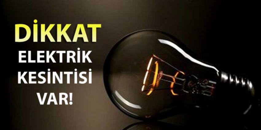 Elektrik Kesintisi Olacak