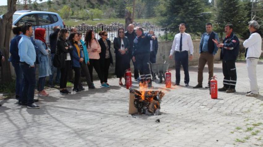Hizmetiçi Eğitim Planı Kapsamında Yangın Eğitimi Kursu Verildi
