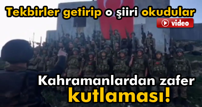 Kahramanlar zaferi böyle kutladı!