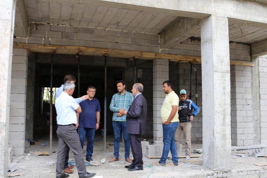 Ürgüp'te İnşaatı ve Onarımı Devam Eden Okullar İncelendi