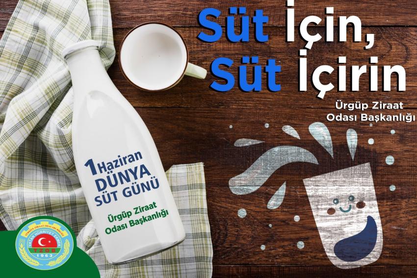 Ürgüp Ziraat Odası; 1 Haziran Dünya Süt Günü Kutlu Olsun
