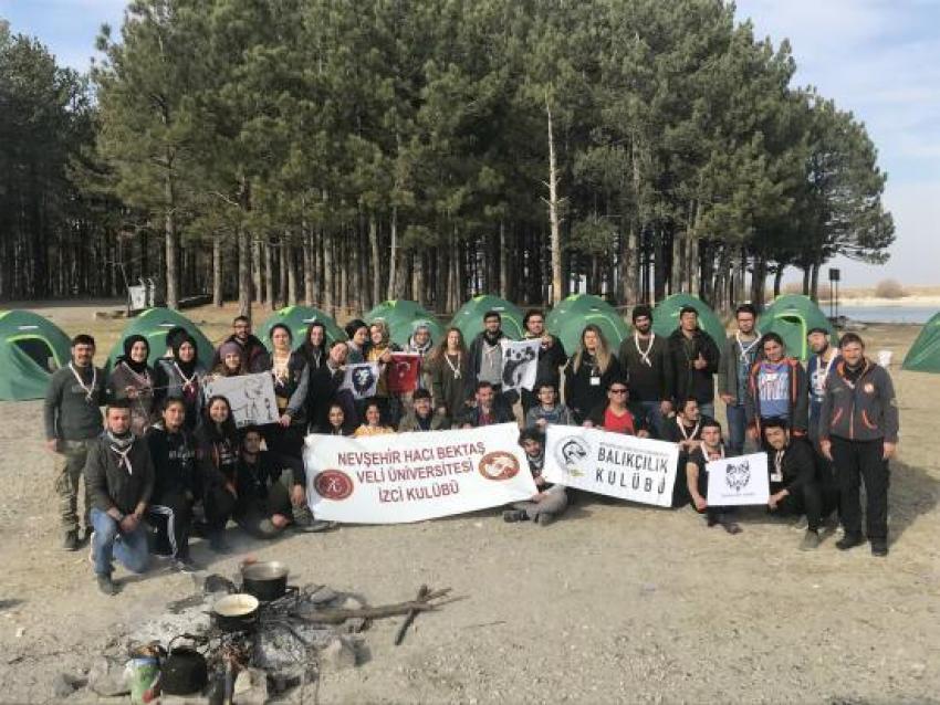 NEVÜ Balıkçılık ve İzci Kulüpleri Damsa Barajına Kamp Kurdu