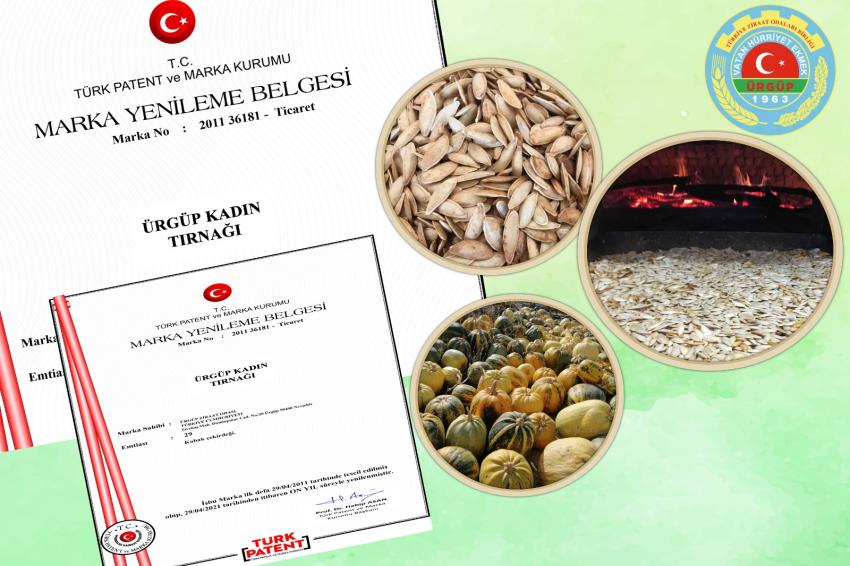 Ürgüp Kabak Çekirdeğinin Marka Tescili Yenilendi