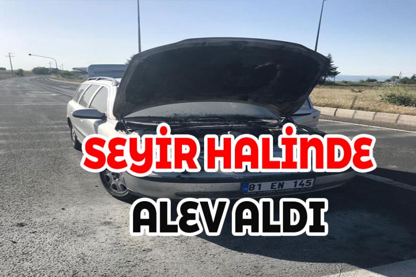 Seyir Halinde Alev Aldı