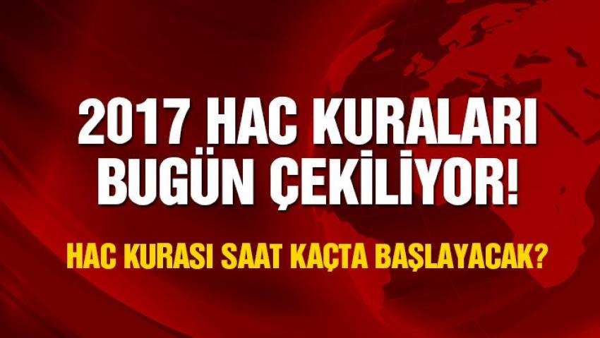 Hac Kuraları Çekiliyor