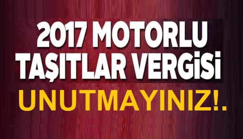 (MTV) Motorlu Taşıtlar Verginizi Yatırmayı Unutmayınız!