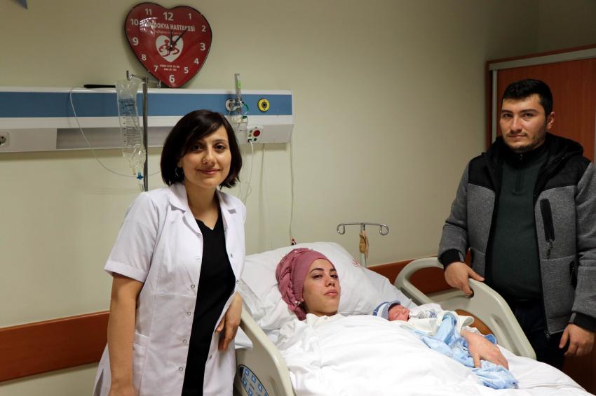 Nevşehir’de yeni yılın ilk bebeği dünyaya geldi
