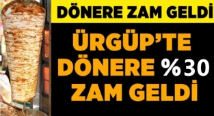 Döner ve Kebap Tarifesine Yüzde 30 Zam