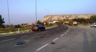 Trafik kazası meydana geldi