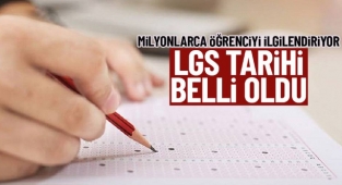 (LGS) Liselere Geçiş Sınavı 2022 tarihi belli oldu