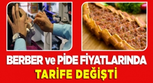 Ürgüp'te Berber ve Pide Tarife Fiyatları Değişti