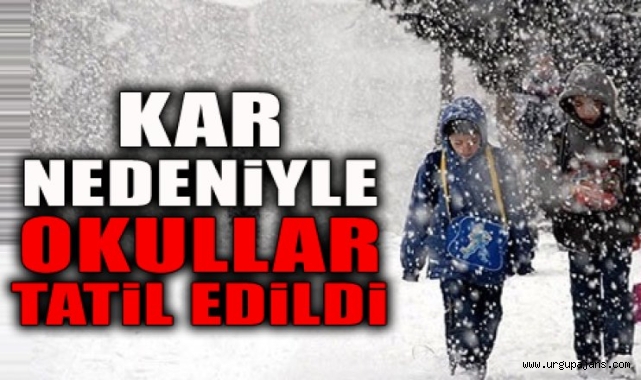 Nevşehir il genelinde tüm okullar tatil edildi (19 Ocak 2022 Çarşamba) 