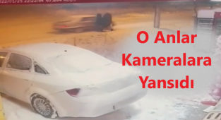 Yolda Yürüyen Kadına Otomobil Çarptı (Videolu haber)