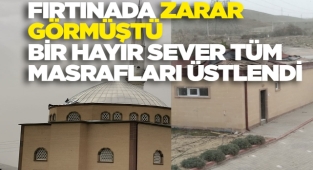 Camide Meydana Gelen Hasar Gizli bir Hayırsever Tarafından Yaptırıldı