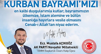 AK Parti Milletvekili Açıkgöz’den Kurban Bayramı mesajı