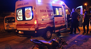 Otomobil İle Motosiklet Çarpıştı 1 Yaralı