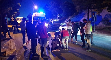 Otomobil Motosikletle Çarpıştı 1 Yaralı