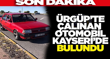 Ürgüp’te Çalınan Otomobil Kayseri’de bulundu