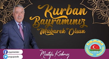 Ziraat Odası Başkanı Korkmaz 'Kurban Bayramımız Mübarek Olsun'