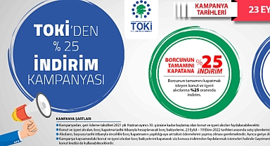TOKİ'nin indirim kampanyası 23 Eylül'de başladı