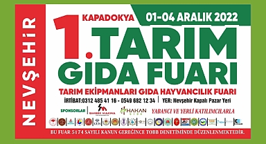 Nevşehir'de Tarım Gıda ve Hayvancılık Fuarı Açılıyor