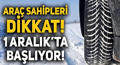 Tüm Araçlar İçin Kış Lastiği Uygulaması 1 Aralık'ta Başlıyor