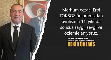 Bekir Ödemiş, Erol Toksöz'ü 11. Ölüm Yıldönümünde Unutmadı