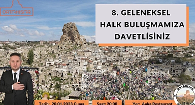 Ortahisar'da 8.Halk Buluşma toplantısı yapılacak