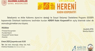 Ortahisar'ın HERENİ kadın kooperatifi açılıyor
