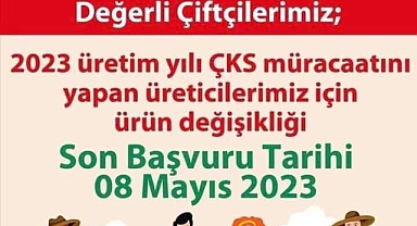 ÇKS ÜRÜN GÜNCELLEME SON GÜNÜ 8 MAYIS