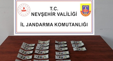 Göreme’de sahte 19 adet100 dolar ele geçirildi
