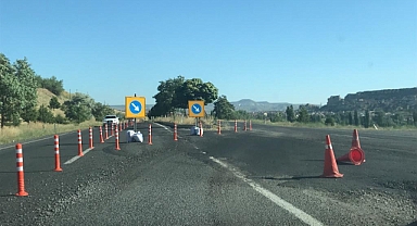 Nevşehir - Ürgüp - Kayseri Yolu'nda çalışmalar yeniden başladı