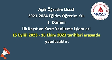 Açık öğretime kayıt olacaklar dikkat!