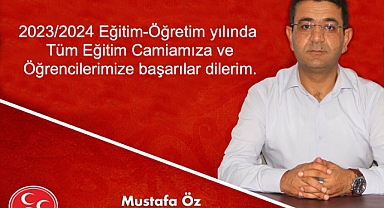 Başkan Öz'den Eğitim Öğretim Yılı Açılış Mesajı