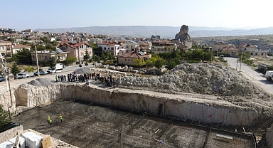Başkan Ateş 'Galip Üstünada İlkokulu'nun temeli atıldı'