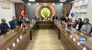 Ürgüp'te Çalışan Mali Müşavirler Oda Başkanı Filiz Sayın ile bir araya geldi